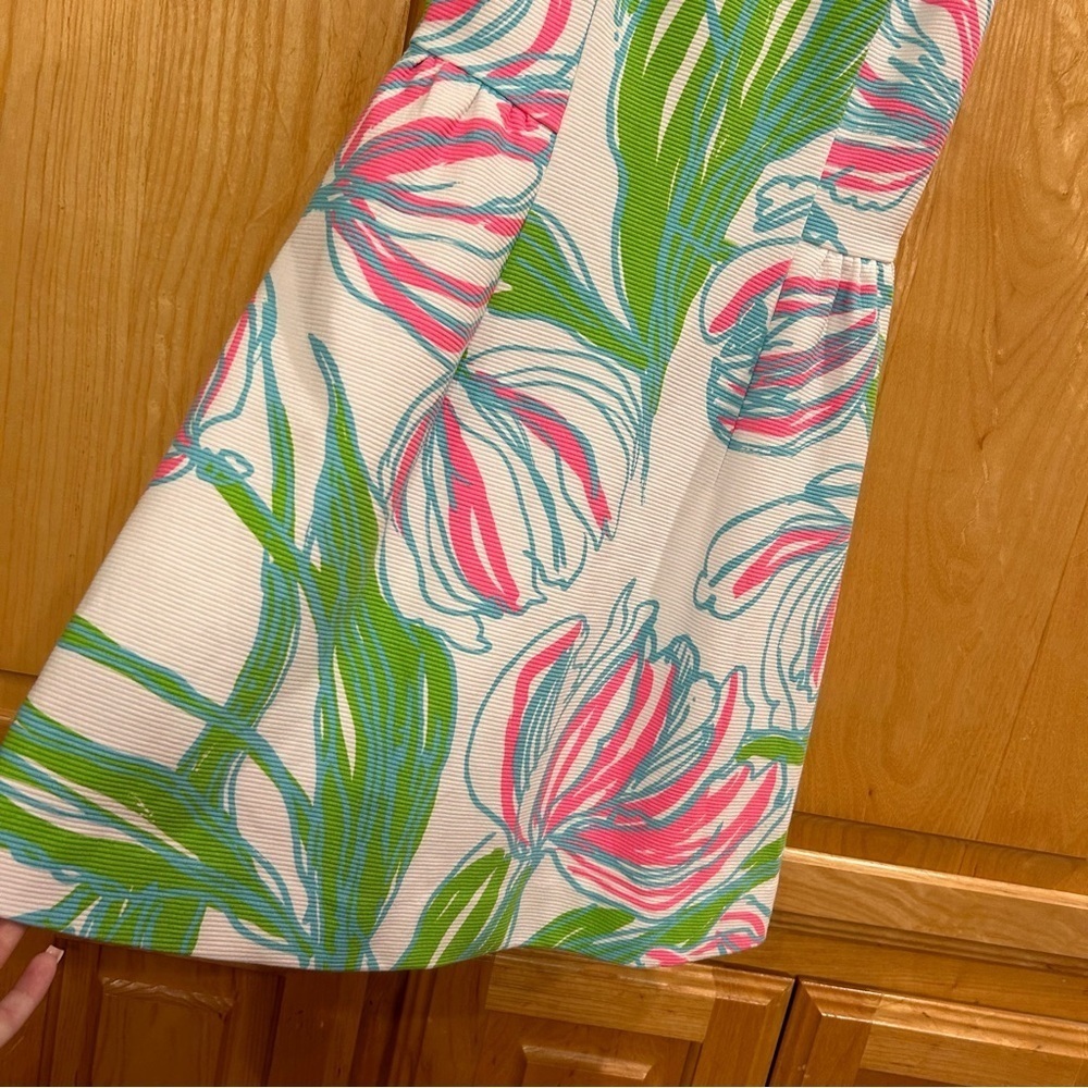 Lilly Pulitzer Pink and Green Floral Dress - Picture 6 of 6